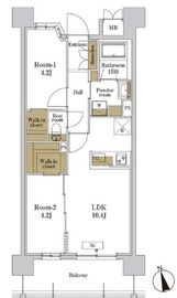 RJRプレシア川口 704 間取り図