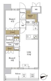 RJRプレシア川口 706 間取り図
