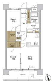 RJRプレシア川口 703 間取り図
