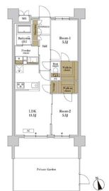 RJRプレシア川口 101 間取り図