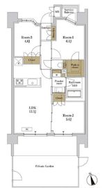 RJRプレシア川口 104 間取り図