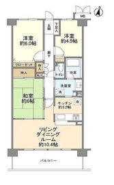 サンヴェール横浜・港南台 3階 間取り図