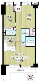 ライオンズマンション乃木坂 4階 間取り図