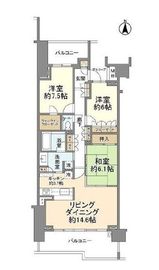 グランドメゾン東戸塚 8階 間取り図