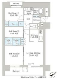 ナナアーク千石 904 間取り図