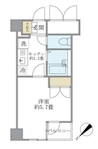 KDXレジデンス横浜関内 202 間取り図