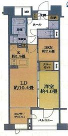 デュフレ横浜石川町 11階 間取り図