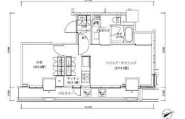 パークキューブ愛宕山タワー 2805 間取り図