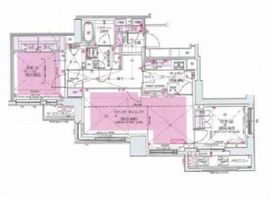 アトラス麻布台 16階 間取り図