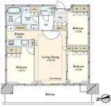 HARUMI FLAG SKYDUO SUN VILLAGE (晴海フラッグ スカイデュオ サンヴィレッジ) 45階 間取り図