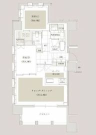アトラス麻布十番 6階 間取り図