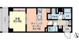 グローリオシェルト新宿山吹町 303 間取り図
