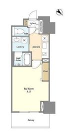 フロンティア新宿タワー 2205 間取り図