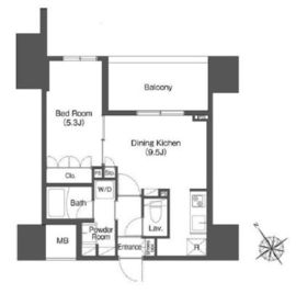 ヒューリック成増 613 間取り図