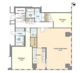 プルデンシャルタワーレジデンス 3605 間取り図