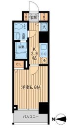 ウィルテラス千歳烏山 404 間取り図