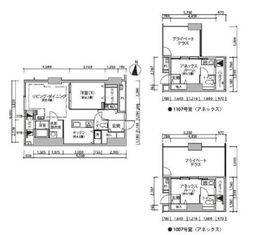 東雲キャナルコートCODAN 12-1007 間取り図
