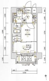 ガリシア亀戸 7階 間取り図