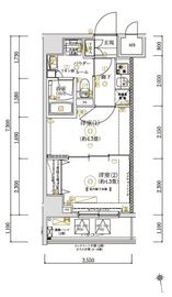 ガリシア亀戸 3階 間取り図