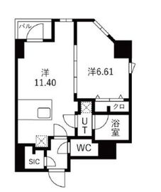 TRADIS森下 403 間取り図