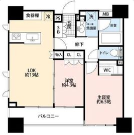 ルフォン築地ザ・レジデンス 5階 間取り図