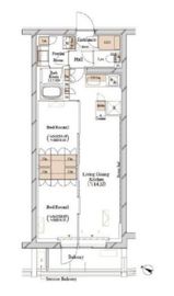 ブランシエスタ目黒中央町 408 間取り図