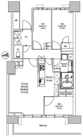 HARUMI FLAG PARK VILLAGE (晴海フラッグ パークヴィレッジ) 5階 間取り図