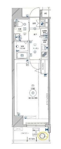 ミルーナヒルズ蔵前グロース 2階 間取り図