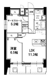 メゾンドアーク南大井 804 間取り図