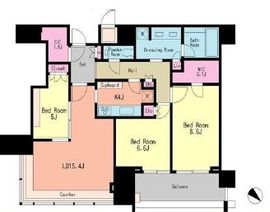 THE ROPPONGI TOKYO CLUB RESIDENCE 28階 間取り図