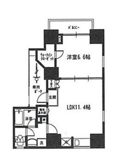 プレイアデ神保町 1102 間取り図
