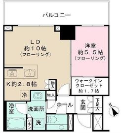 クラッシィタワー東中野 19階 間取り図