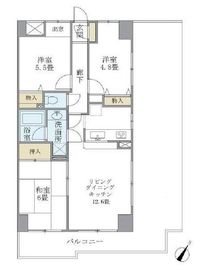 KDXレジデンス二子玉川 404 間取り図