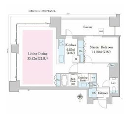 中野ステーションレジデンス 609 間取り図