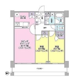 クレストタワー品川シーサイド 8階 間取り図