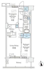 スカイグランデ津田沼 323 間取り図