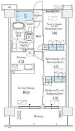 スカイグランデ津田沼 409 間取り図