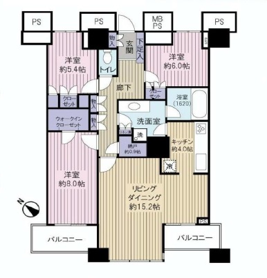 ザ・東京タワーズ シータワー 31階 間取り図