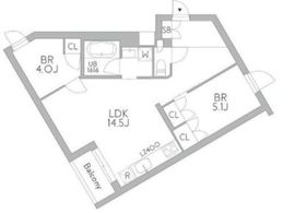 GranDuo梅ヶ丘 302 間取り図