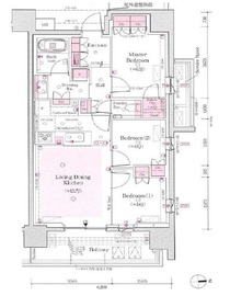 パークホームズ浅草六丁目 6階 間取り図