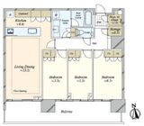 HARUMI FLAG SKYDUO SUN VILLAGE (晴海フラッグ スカイデュオ サンヴィレッジ) 18階 間取り図