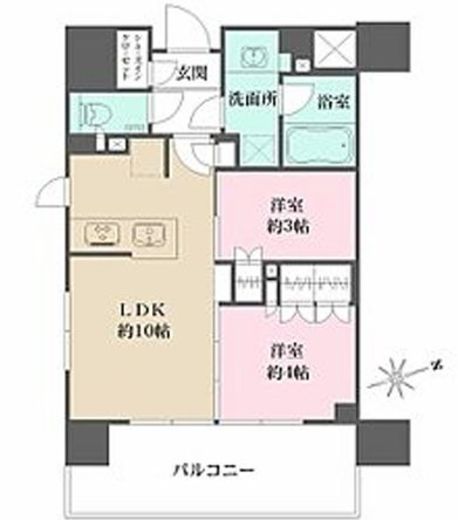 グレーシアフィット藤沢鵠沼 201 間取り図
