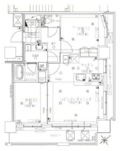 ライオンズタワー相模原ステーショングランデ 24階 間取り図