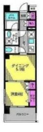 日神デュオステージ三ツ沢 4階 間取り図