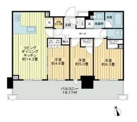 アトラス北千住 2階 間取り図