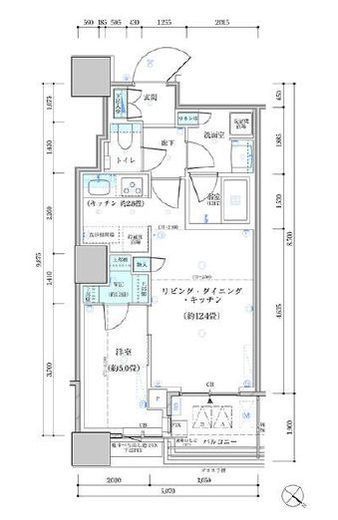 パークタワー勝どきミッド/サウス 17階 間取り図