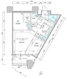 パークタワー勝どきミッド/サウス 49階 間取り図