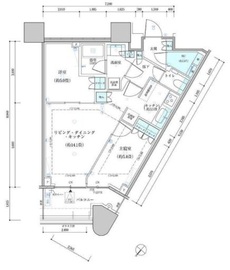 パークタワー勝どきミッド/サウス 49階 間取り図