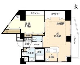 恵比寿向山スカイハイツ 501 間取り図