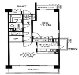 シャトレ美しが丘 503 間取り図